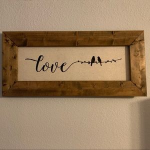 Love Birds Art Sign